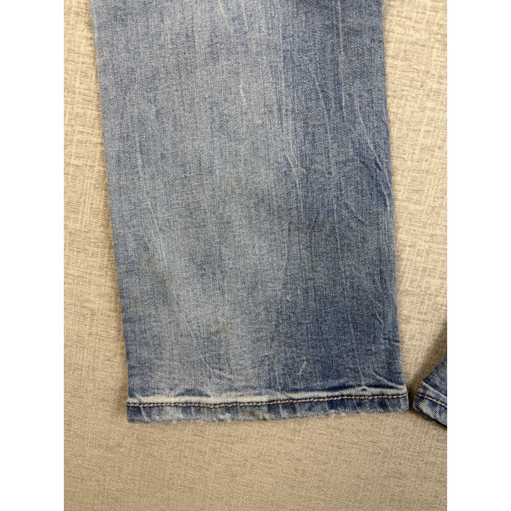 BKE Aiden Men’s Jeans 30R Bootleg Light Wash Distressed Stretch Denim - Picture 4 of 11